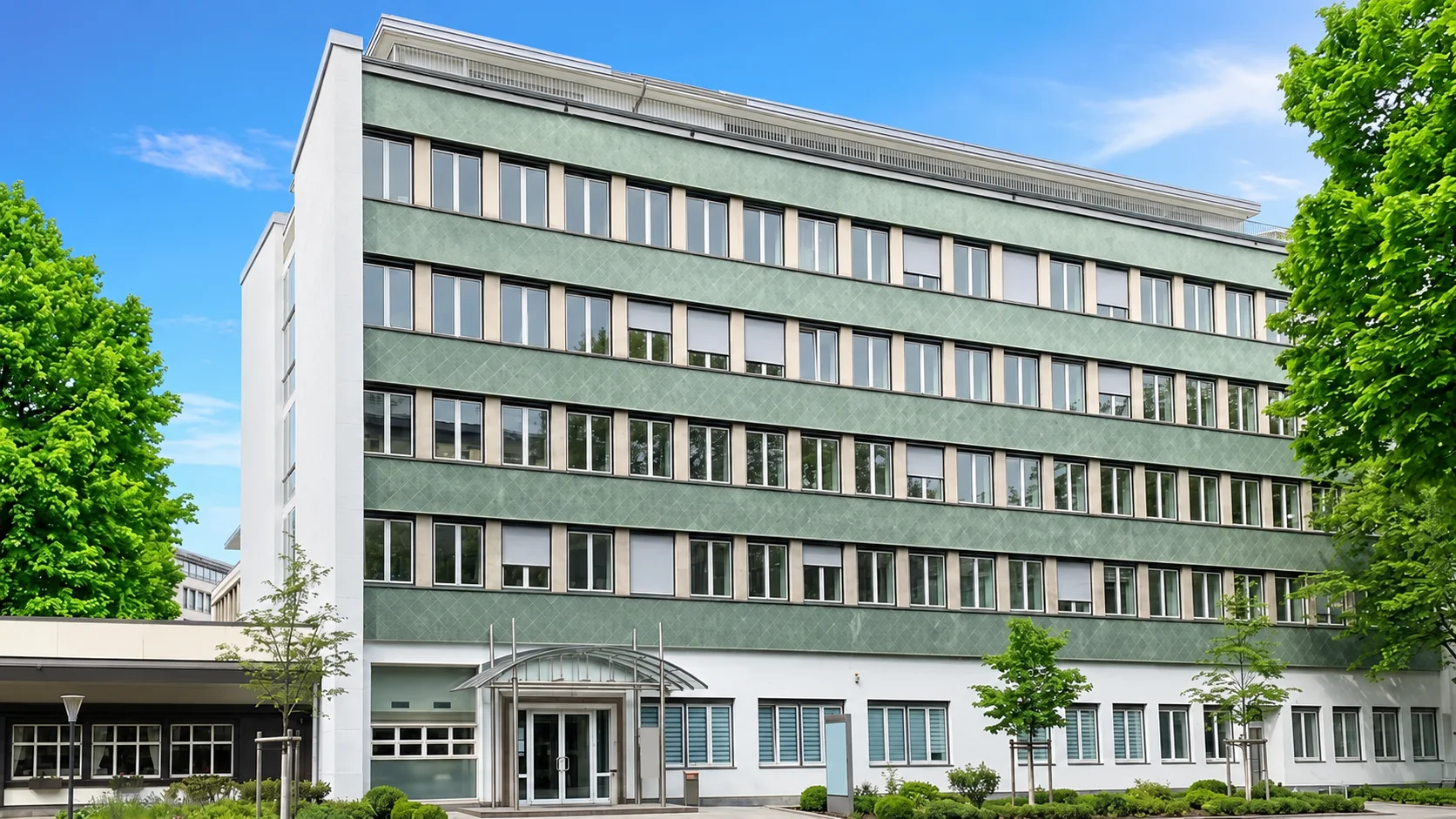 Bürogebäude mit Restaurant aus einem Beratungsprojekt